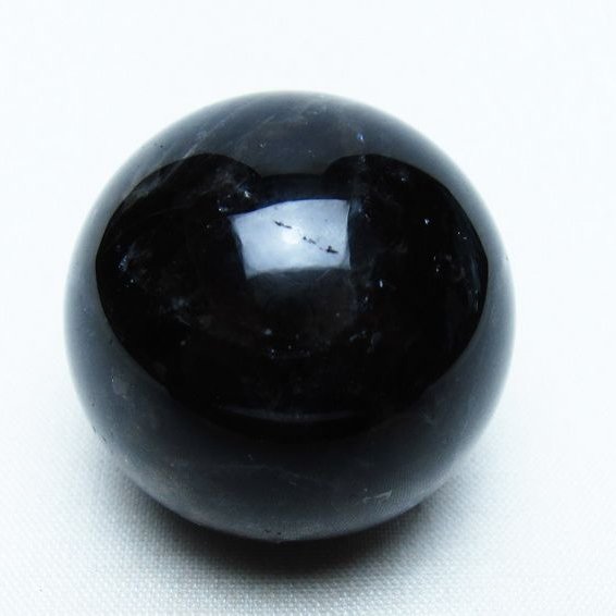 モリオン 丸玉 35mm 黒水晶 スフィア 置物 一点物 141-8047