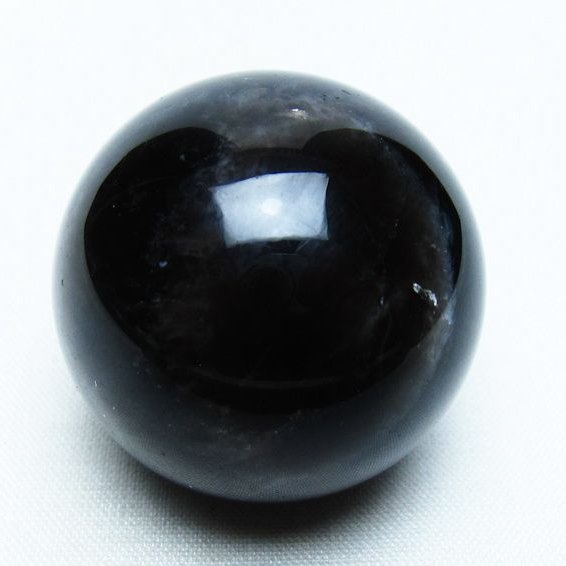 モリオン 丸玉 36mm 黒水晶 スフィア 置物 一点物 141-8050