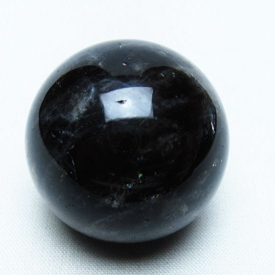 モリオン 丸玉 36mm 黒水晶 スフィア 置物 一点物 141-8053
