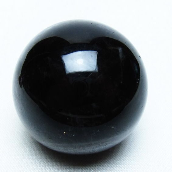 モリオン 丸玉 36mm 黒水晶 スフィア 置物 一点物 141-8054