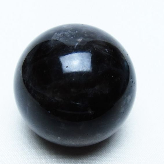 モリオン 丸玉 36mm 黒水晶 スフィア 置物 一点物 141-8061