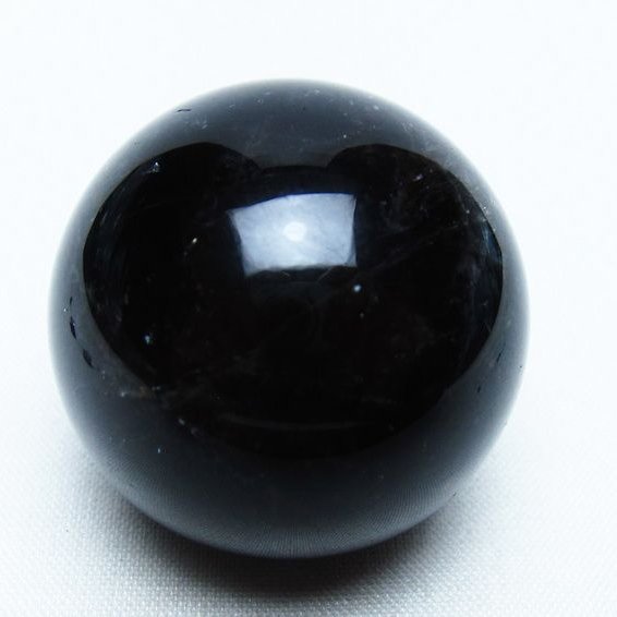 モリオン 丸玉 36mm 黒水晶 スフィア 置物 一点物 141-8062