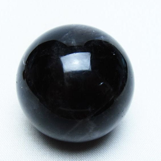 モリオン 丸玉 36mm 黒水晶 スフィア 置物 一点物 141-8065