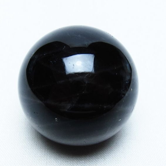 モリオン 丸玉 36mm 黒水晶 スフィア 置物 一点物 141-8069
