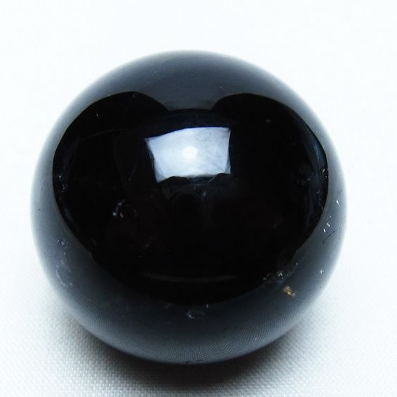 モリオン 丸玉 36mm 黒水晶 スフィア 置物 一点物 141-8074