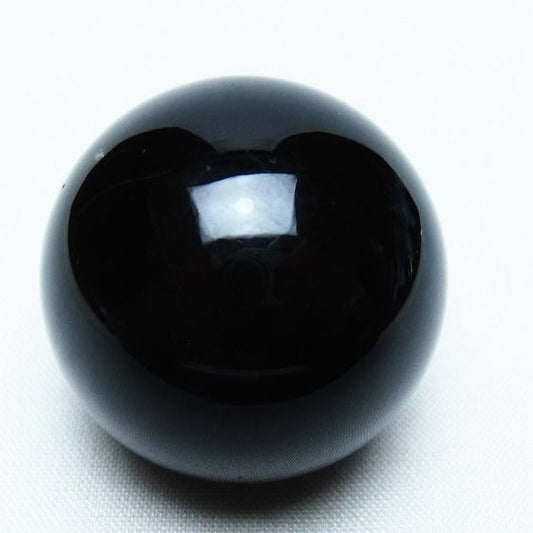 モリオン 丸玉 35mm 黒水晶 スフィア 置物 一点物 141-8088