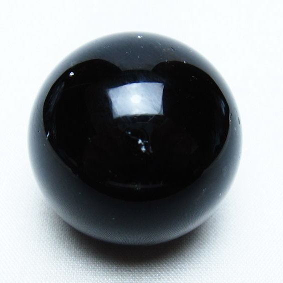 モリオン 丸玉 35mm 黒水晶 スフィア 置物 一点物 141-8089