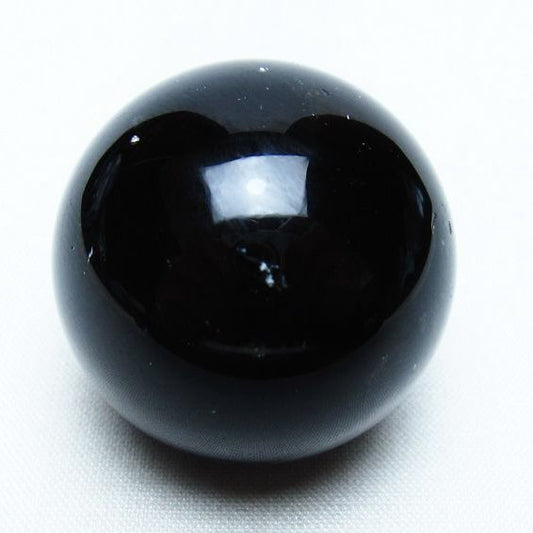 モリオン 丸玉 35mm 黒水晶 スフィア 置物 一点物 141-8089