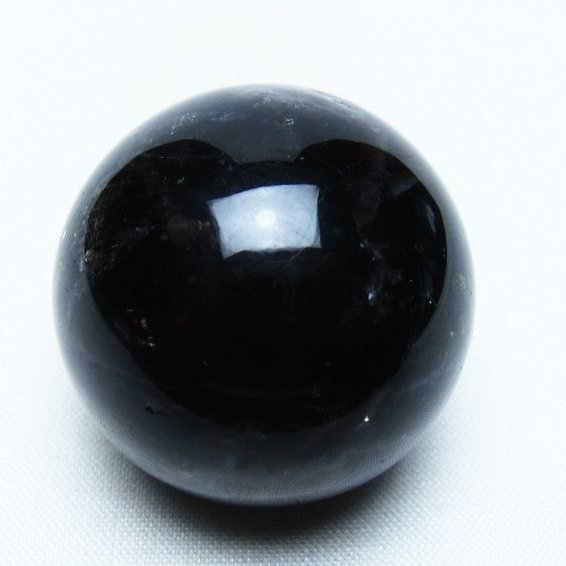モリオン 丸玉 35mm 黒水晶 スフィア 置物 一点物 141-8094