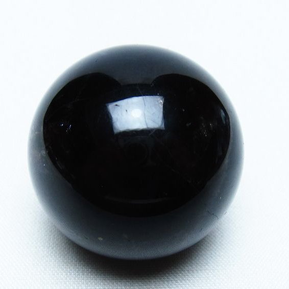 モリオン 丸玉 35mm 黒水晶 スフィア 置物 一点物 141-8095