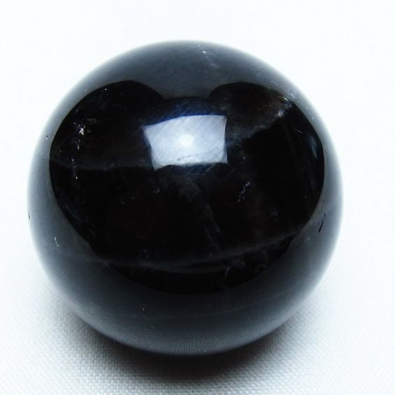 モリオン 丸玉 35mm 黒水晶 スフィア 置物 一点物 141-8098