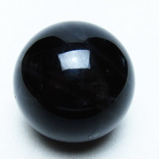 モリオン 丸玉 35mm 黒水晶 スフィア 置物 一点物 141-8100