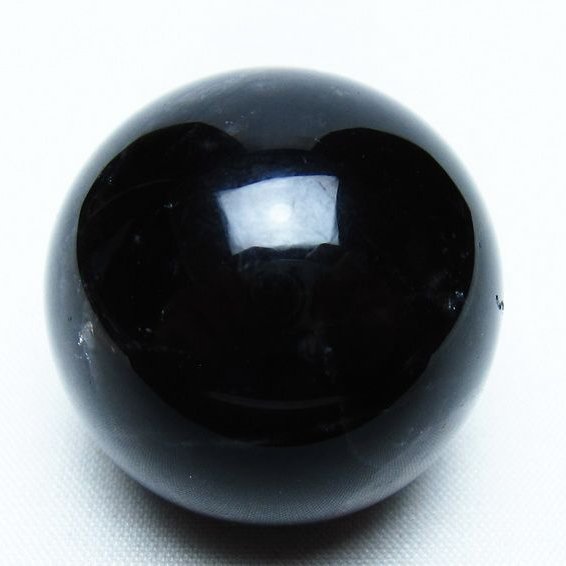 モリオン 丸玉 35mm 黒水晶 スフィア 置物 一点物 141-8102