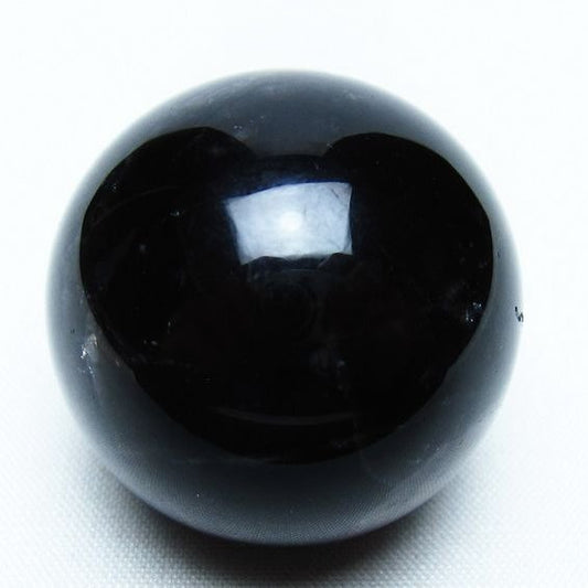 モリオン 丸玉 35mm 黒水晶 スフィア 置物 一点物 141-8102