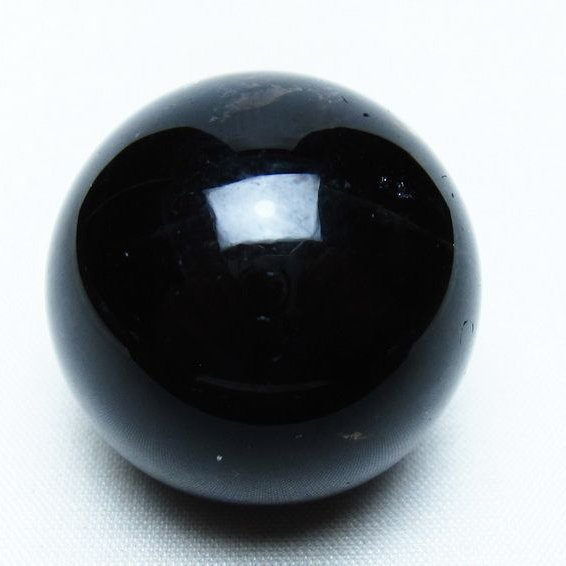 モリオン 丸玉 35mm 黒水晶 スフィア 置物 一点物 141-8105