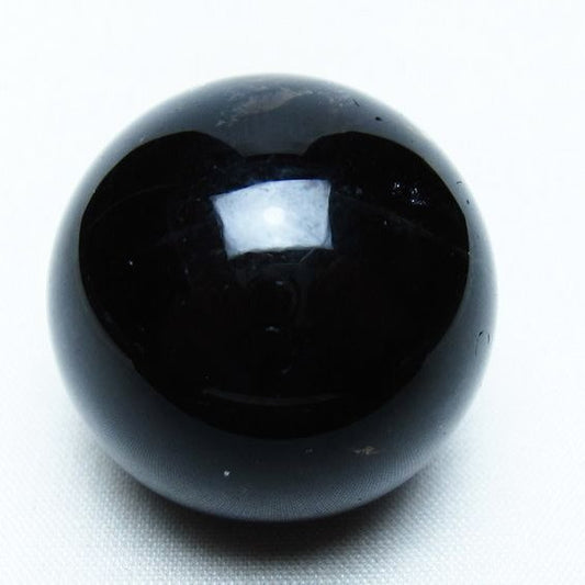 モリオン 丸玉 35mm 黒水晶 スフィア 置物 一点物 141-8105