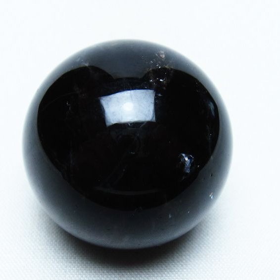 モリオン 丸玉 35mm 黒水晶 スフィア 置物 一点物 141-8106