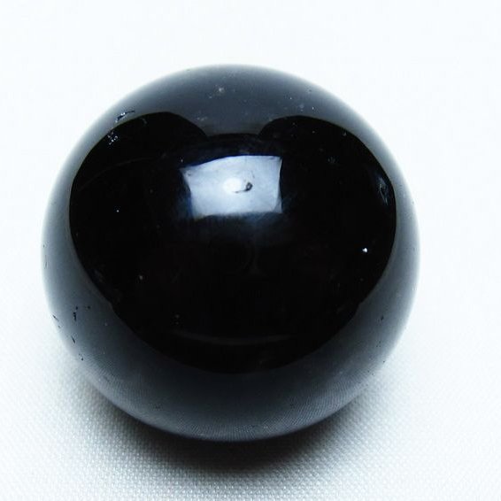 モリオン 丸玉 35mm 黒水晶 スフィア 置物 一点物 141-8107