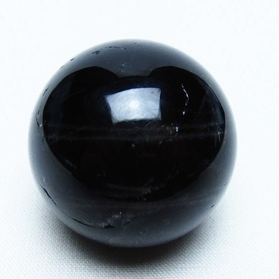 モリオン 丸玉 35mm 黒水晶 スフィア 置物 一点物 141-8108
