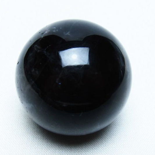 モリオン 丸玉 35mm 黒水晶 スフィア 置物 一点物 141-8115