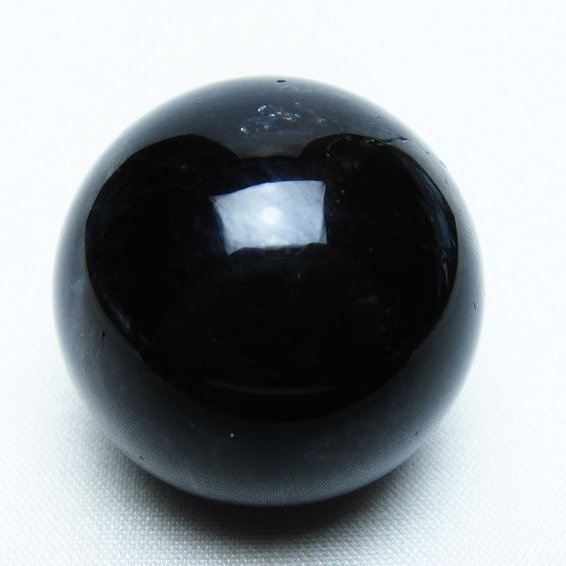 黒水晶 丸玉 34mm モリオン スフィア 置物 一点物 141-8117