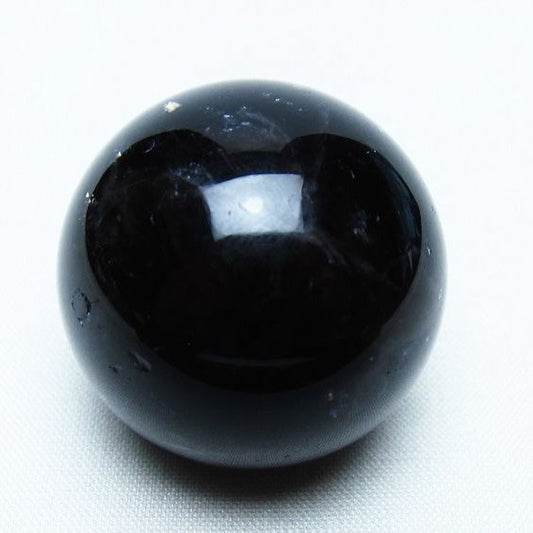 黒水晶 丸玉 34mm モリオン スフィア 置物 一点物 141-8118