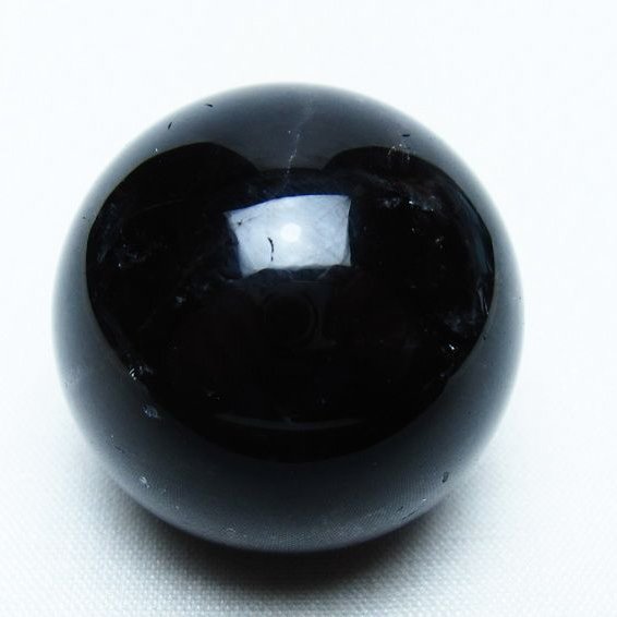 黒水晶 丸玉 34mm モリオン スフィア 置物 一点物 141-8119