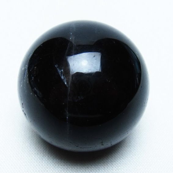 黒水晶 丸玉 34mm モリオン スフィア 置物 一点物 141-8120