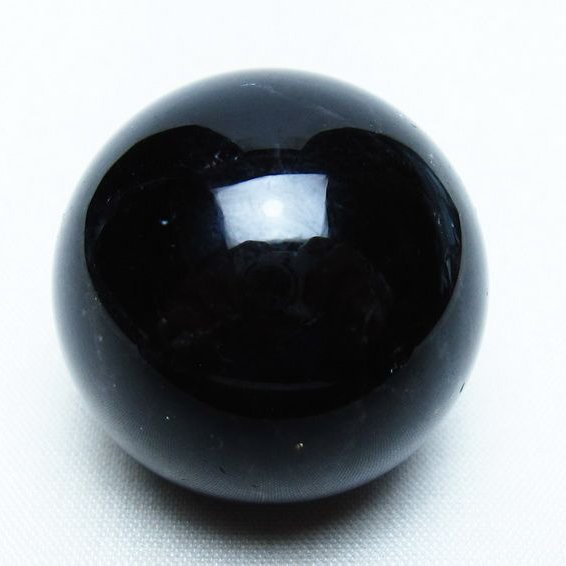 黒水晶 丸玉 34mm モリオン スフィア 置物 一点物 141-8125