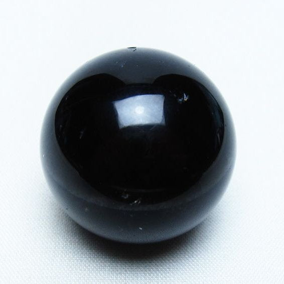 黒水晶 丸玉 34mm モリオン スフィア 置物 一点物 141-8126