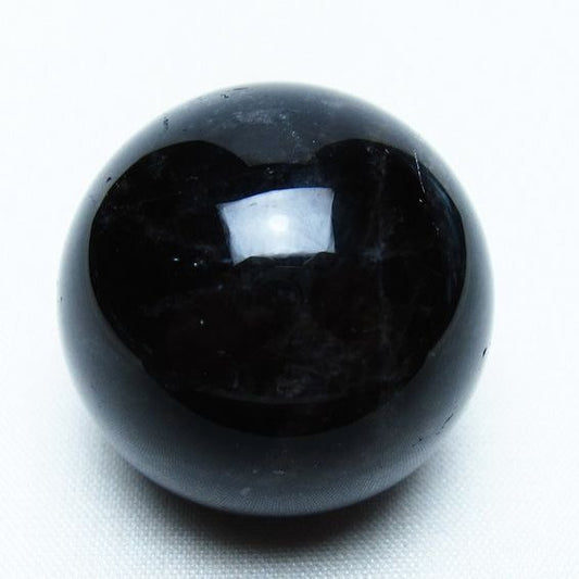 黒水晶 丸玉 34mm モリオン スフィア 置物 一点物 141-8130
