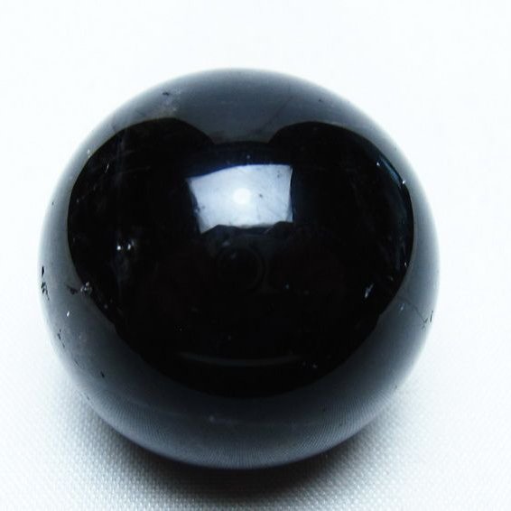 黒水晶 丸玉 34mm モリオン スフィア 置物 一点物 141-8131