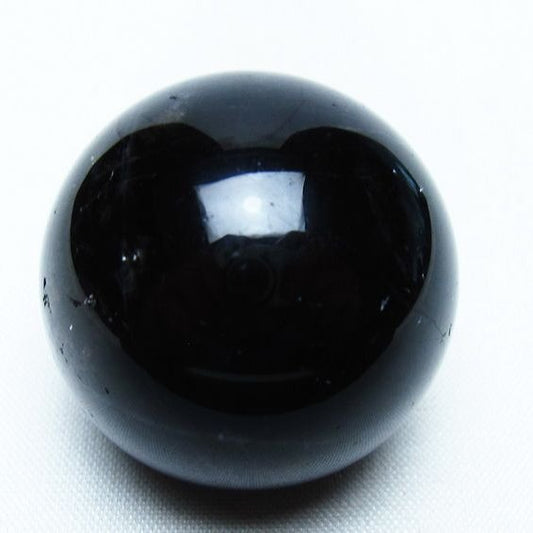 黒水晶 丸玉 34mm モリオン スフィア 置物 一点物 141-8131