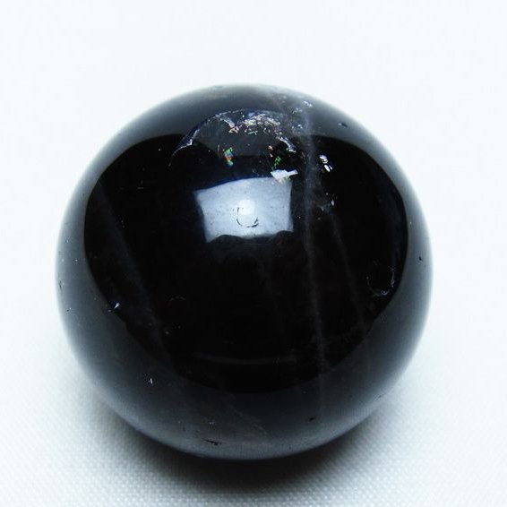 黒水晶 丸玉 34mm モリオン スフィア 置物 一点物 141-8133
