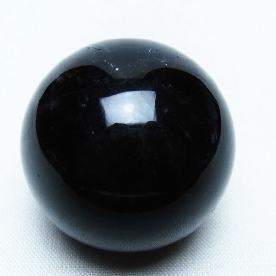 黒水晶 丸玉 34mm モリオン スフィア 置物 一点物 141-8136