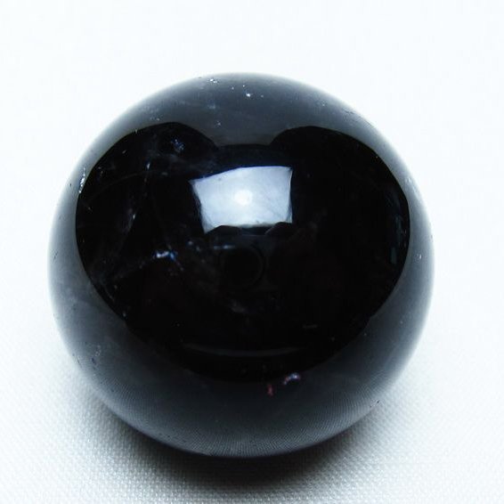 黒水晶 丸玉 34mm モリオン スフィア 置物 一点物 141-8142
