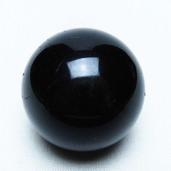 黒水晶 丸玉 34mm モリオン スフィア 置物 一点物 141-8145
