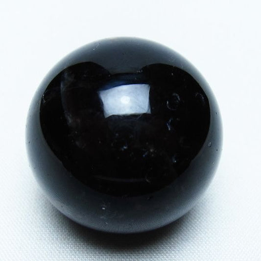 黒水晶 丸玉 34mm モリオン スフィア 置物 一点物 141-8146