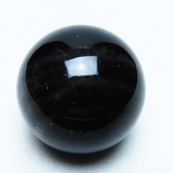 黒水晶 丸玉 34mm モリオン スフィア 置物 一点物 141-8147