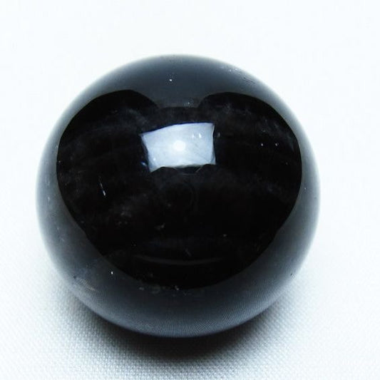 黒水晶 丸玉 34mm モリオン スフィア 置物 一点物 141-8147