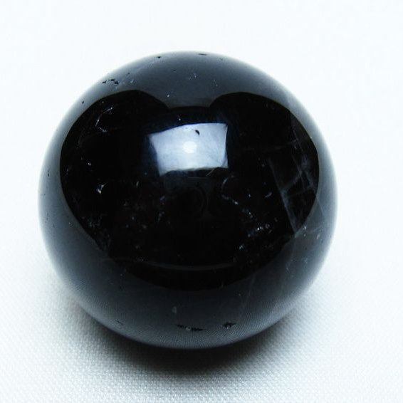 黒水晶 丸玉 34mm モリオン スフィア 置物 一点物 141-8149