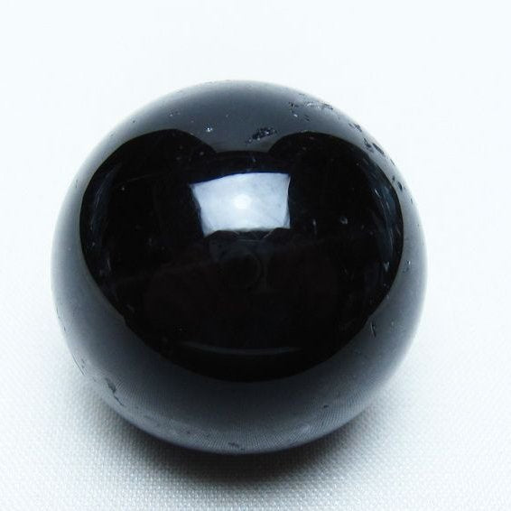 黒水晶 丸玉 34mm モリオン スフィア 置物 一点物 141-8157