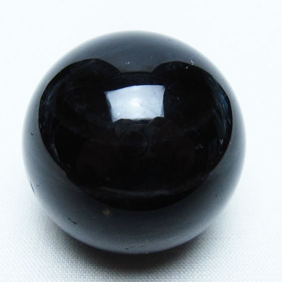 黒水晶 丸玉 34mm モリオン スフィア 置物 一点物 141-8160