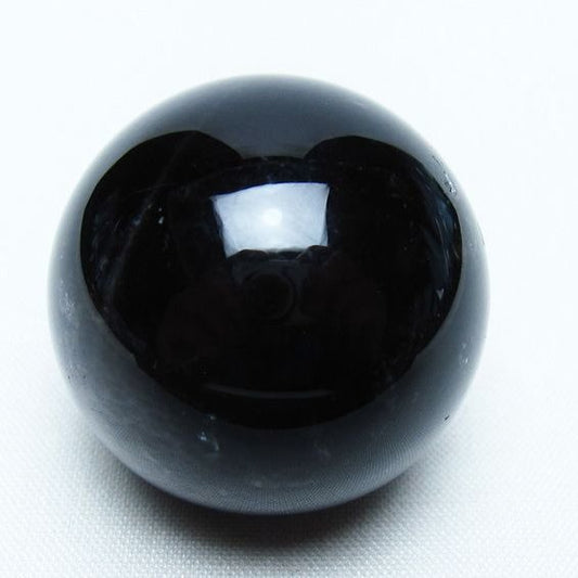 黒水晶 丸玉 34mm モリオン スフィア 置物 一点物 141-8161