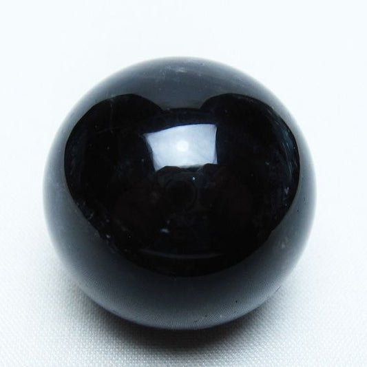 黒水晶 丸玉 34mm モリオン スフィア 置物 一点物 141-8164
