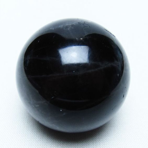 黒水晶 丸玉 36mm モリオン スフィア 置物 一点物 141-8167