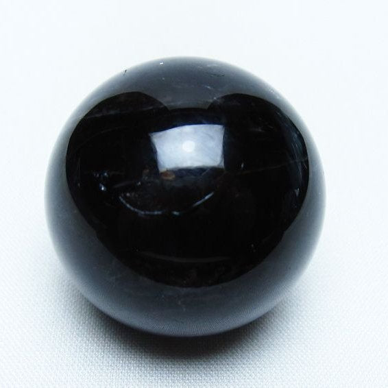 黒水晶 丸玉 36mm モリオン スフィア 置物 一点物 141-8168