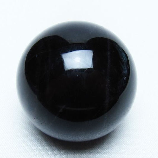 黒水晶 丸玉 36mm モリオン スフィア 置物 一点物 141-8170