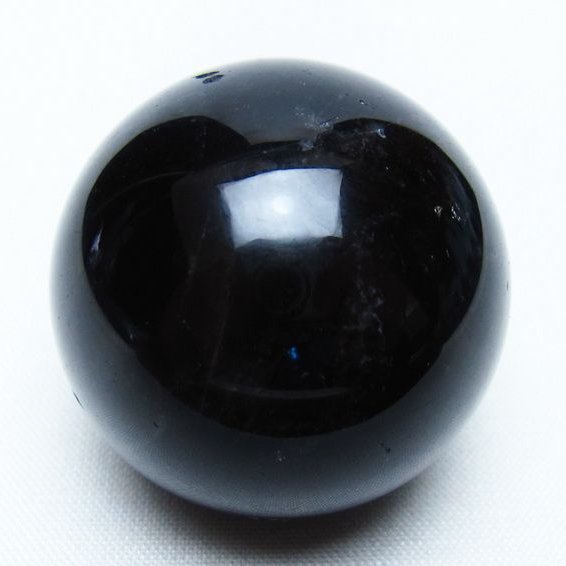 黒水晶 丸玉 36mm モリオン スフィア 置物 一点物 141-8175