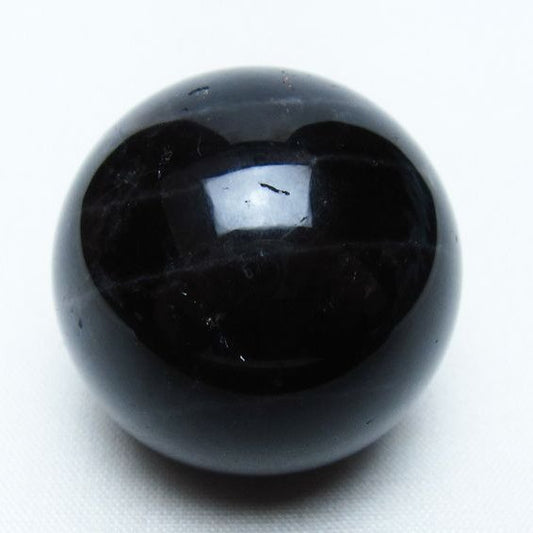 黒水晶 丸玉 36mm モリオン スフィア 置物 一点物 141-8178